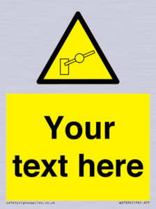 Custom warning barrier